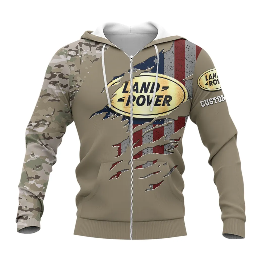 Land Rover Zipper Hoodie, Gift For Land Rover Lovers, Gift For Him, Husband, Boyfriend CAR46021725060-3