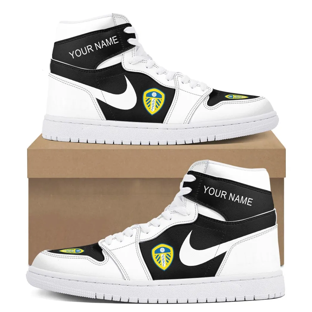 Leeds United Air Jordan 1 High Sneakers, Nike Sneakers For Leeds United Fans EPL16042525667
