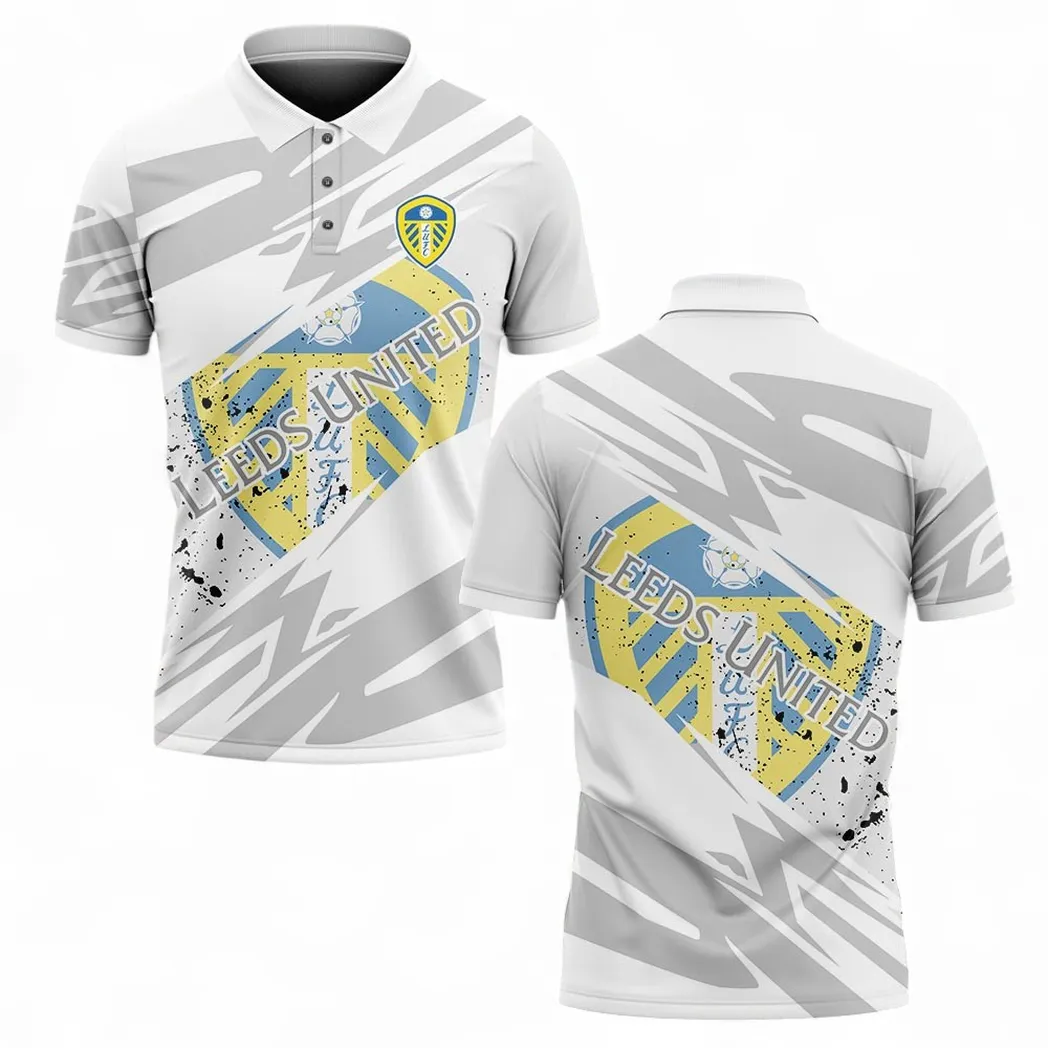 Leeds United Polo Shirt, All Over Print Polo Shirt Leeds United EPL2104232502