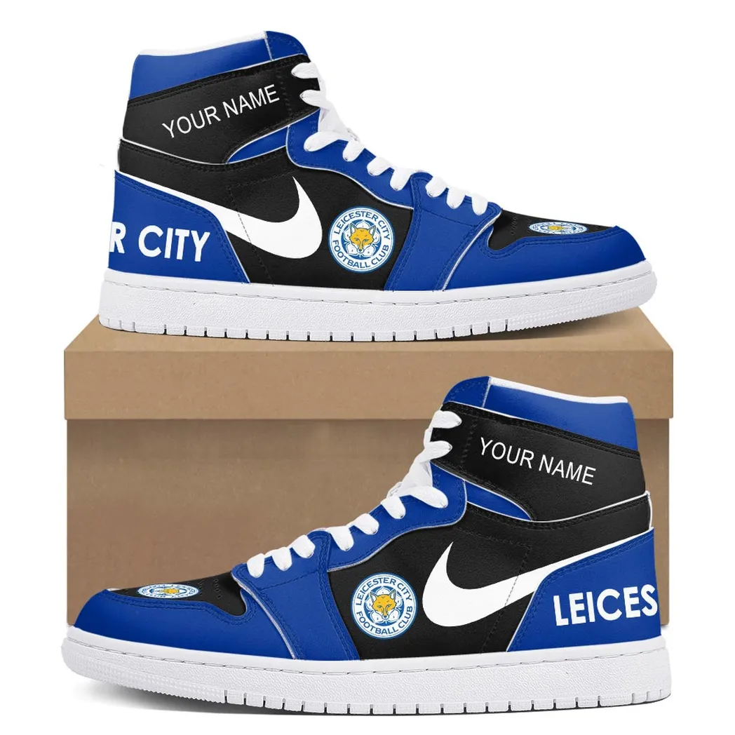 Leicester City Air Jordan 1 High Sneakers, Nike Sneakers For Leicester City Fans EPL16042525688