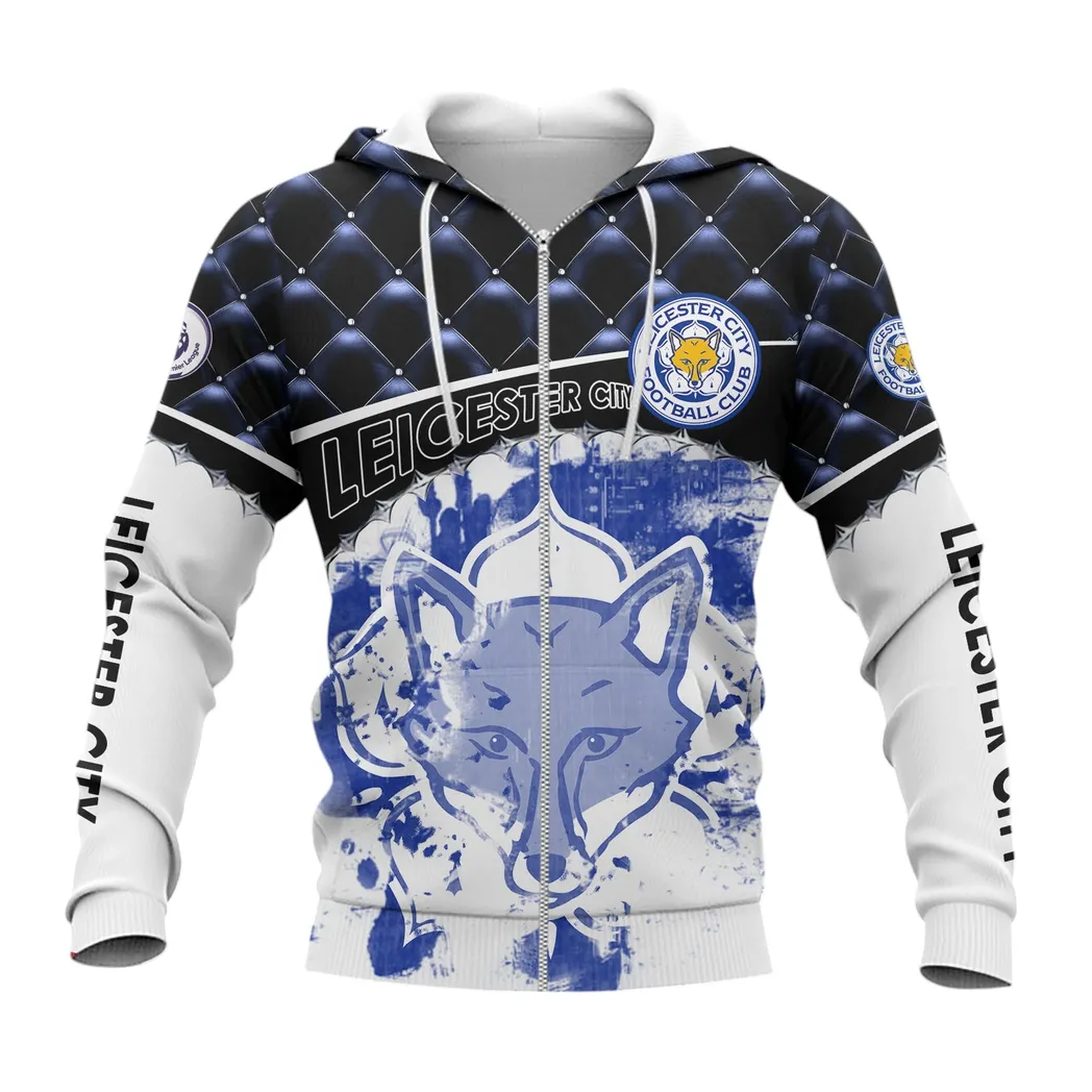 Leicester City EPL Zipper Hoodie SPO1319005-4, Gift For Fan Leicester City-Zipper Hoodie