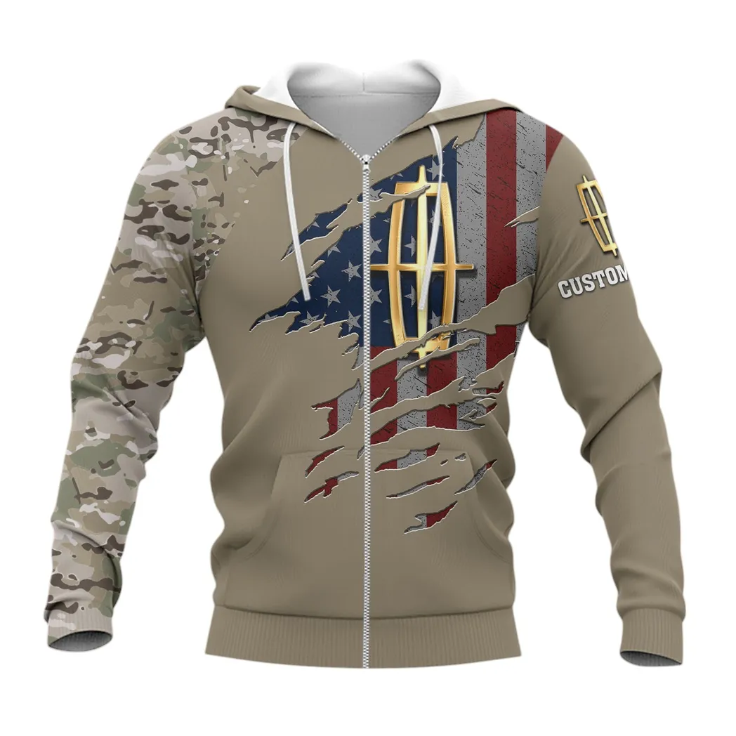 Lincoln Zipper Hoodie, Gift For Lincoln Lovers, Gift For Him, Husband, Boyfriend CAR46021725062-3