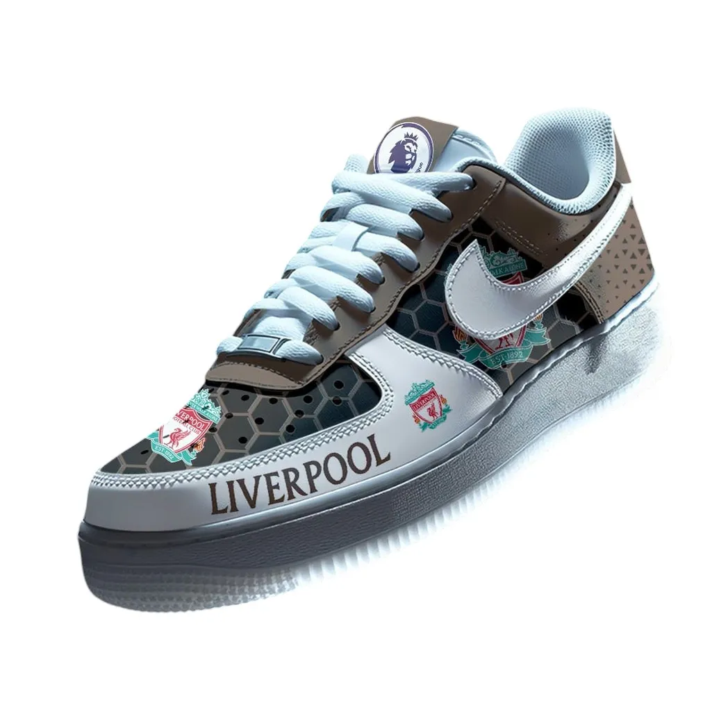 Liverpool EPL Air Low-Top Sneakers SPO2020001, Gift For Fan Liverpool - Brown