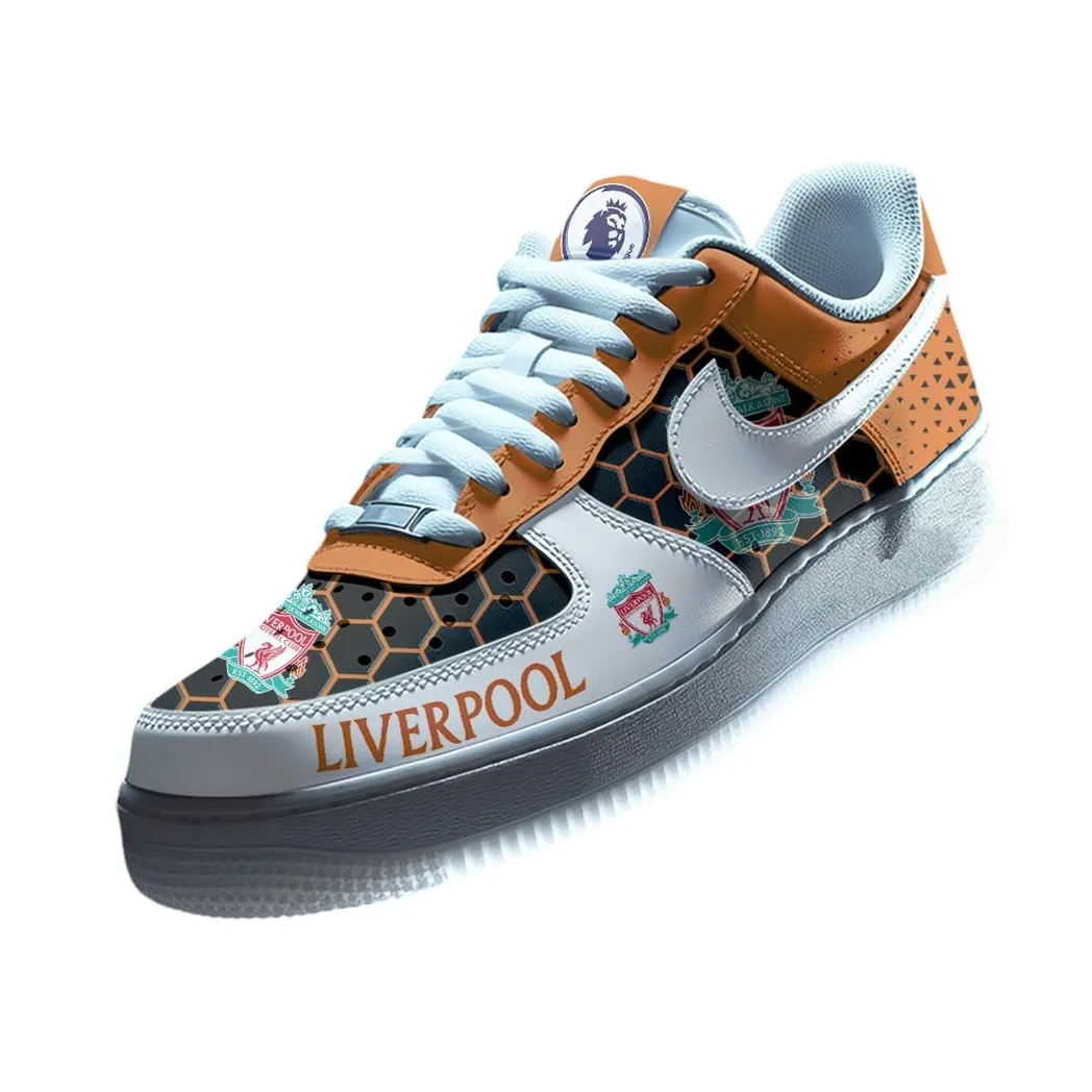 Liverpool EPL Air Low-Top Sneakers SPO2020001, Gift For Fan Liverpool - Orange