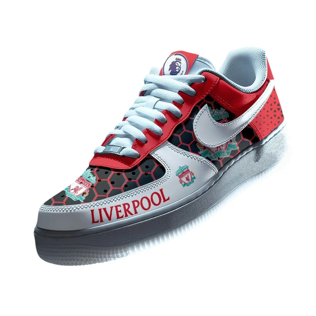 Liverpool EPL Air Low-Top Sneakers SPO2020001, Gift For Fan Liverpool - Red