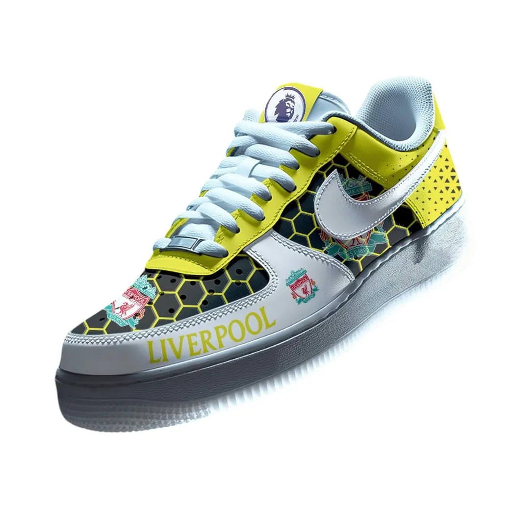 Liverpool EPL Air Low-Top Sneakers SPO2020001, Gift For Fan Liverpool - Yellow