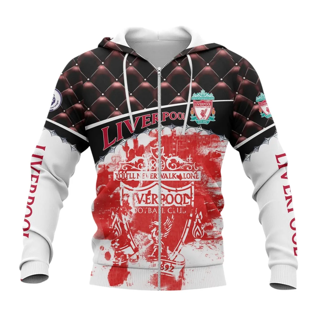 Liverpool EPL Zipper Hoodie SPO1319006-4, Gift For Fan Liverpool-Zipper Hoodie