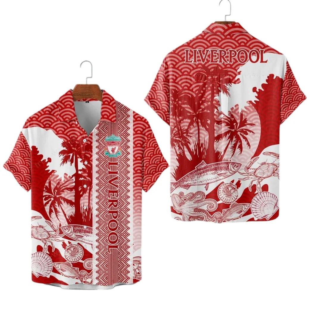 Liverpool F.C Hawaiian Shirt For Men, All Over Print Hawaiian Shirt Liverpool F.C EPL0104212512