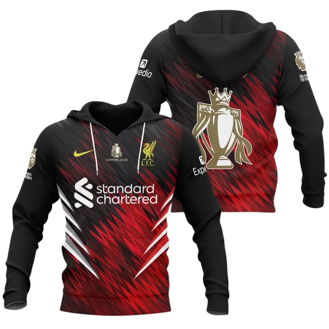 Liverpool Hoodie Premier League Champions 2025 Unisex Hoodie EPL38050525111