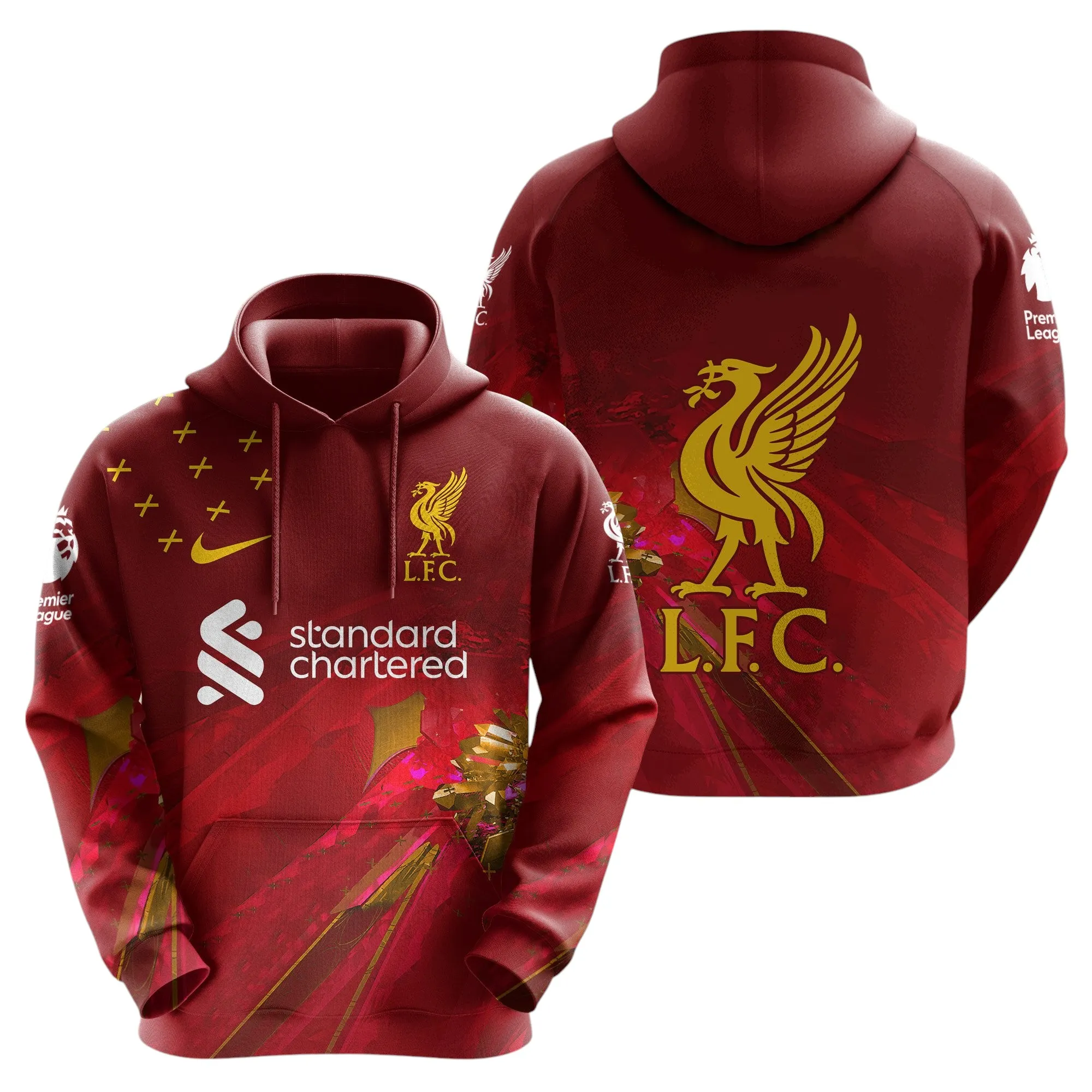 Liverpool Hoodie Premier League Champions 2025 Unisex Hoodie EPL38050525127