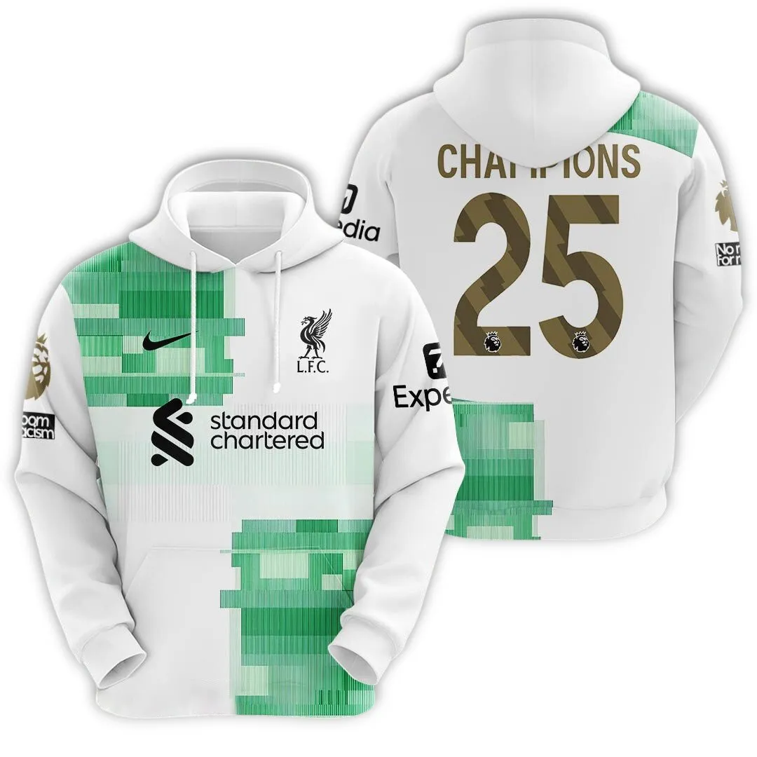 Liverpool Hoodie Premier League Champions 2025 Unisex Hoodie EPL38050525156