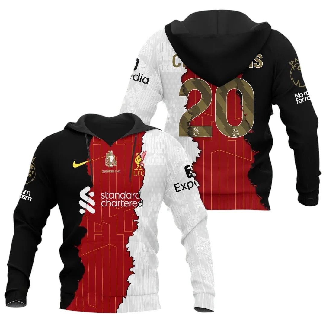 Liverpool Hoodie Premier League Champions 2025 Unisex Hoodie EPL38050525182