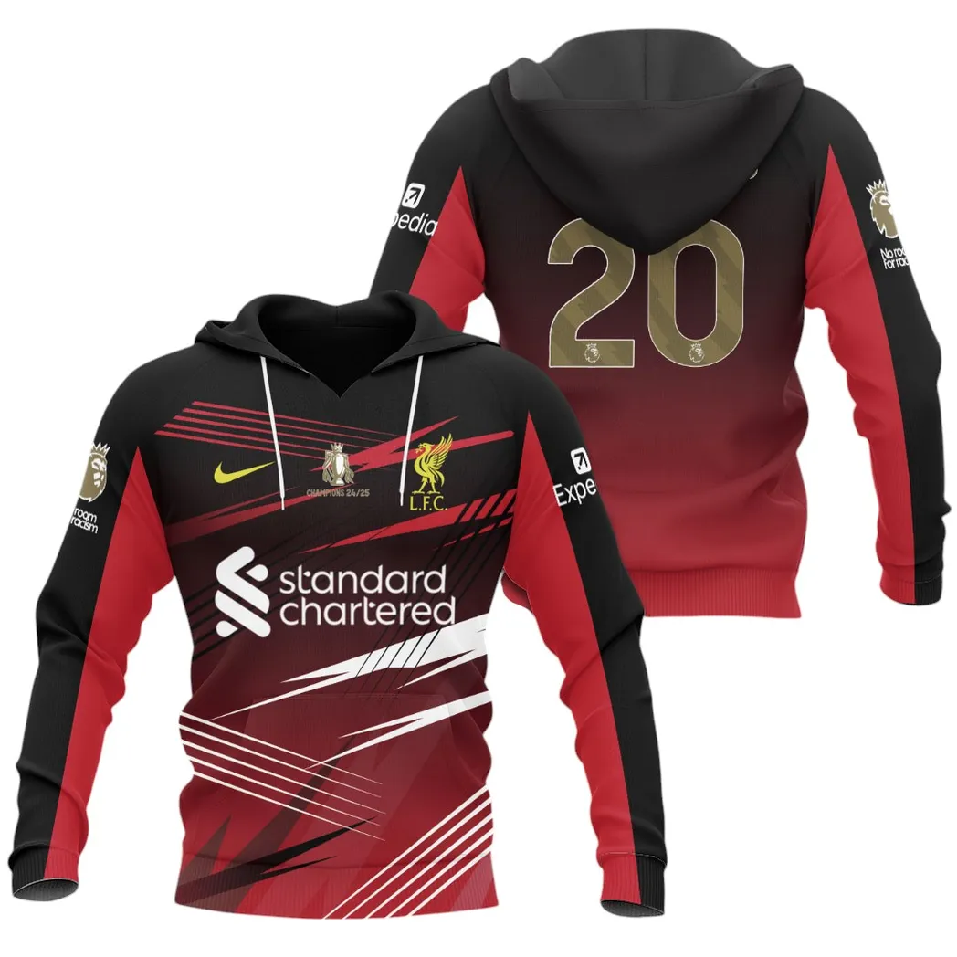 Liverpool Hoodie Premier League Champions 2025 Unisex Hoodie EPL4105062106