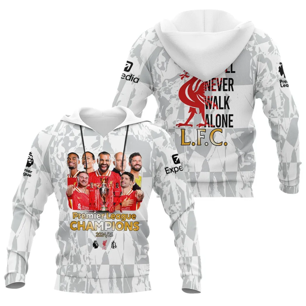 Liverpool Hoodie Premier League Champions 2025 Unisex Hoodie EPL4105062145