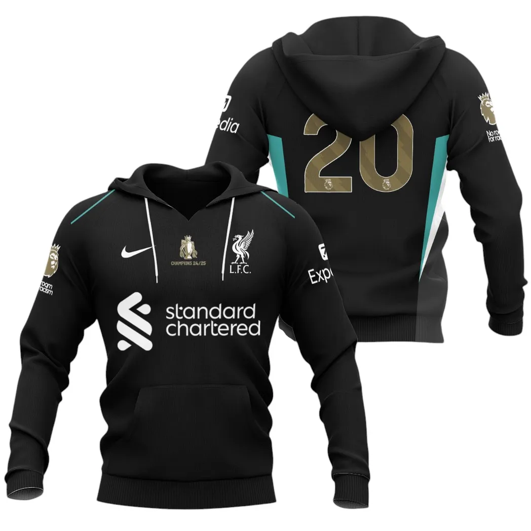 Liverpool Hoodie Premier League Champions 2025 Unisex Hoodie EPL4105062188