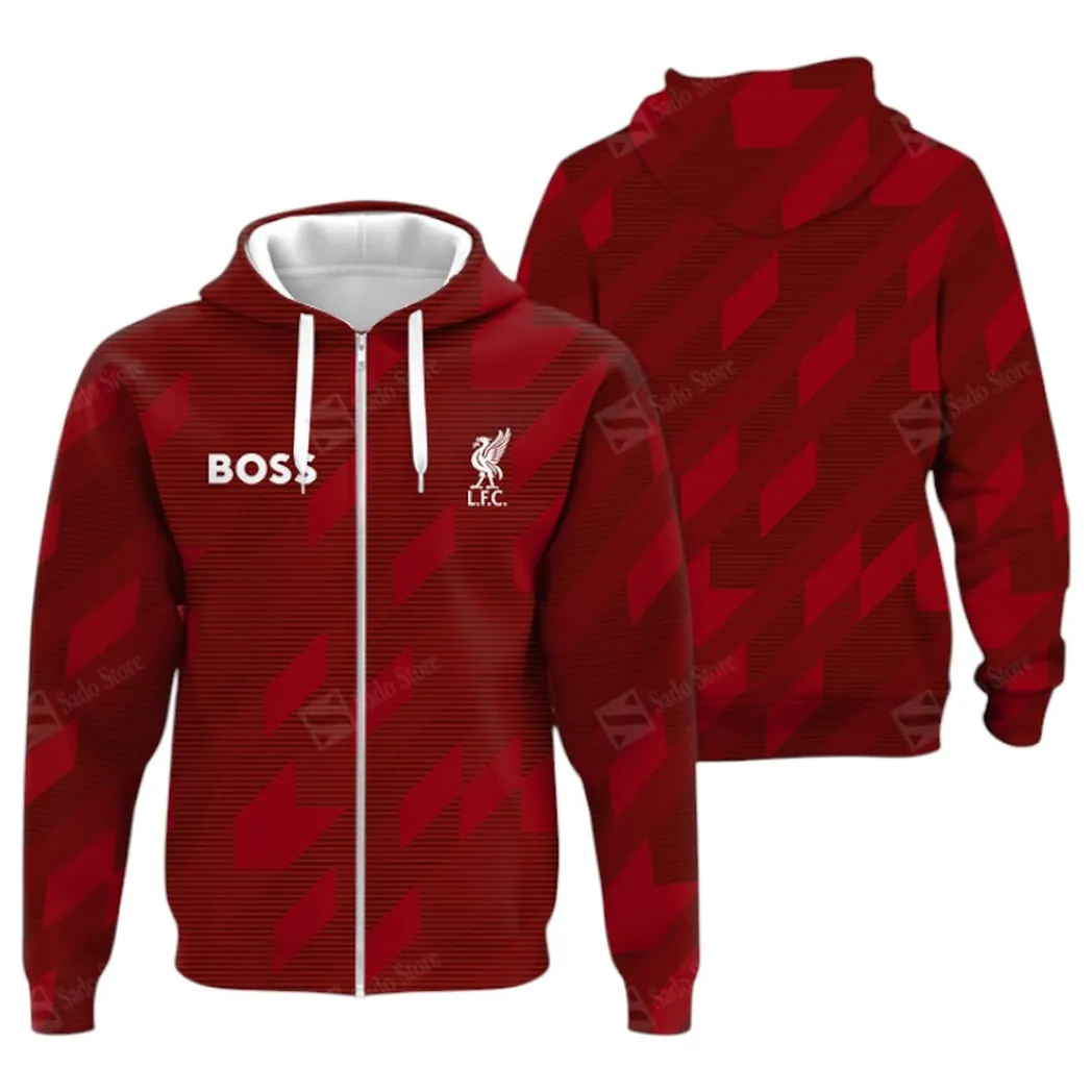 Liverpool Hoodie Zip Premier League Champions 2025 Unisex Hoodie EPL40050825666