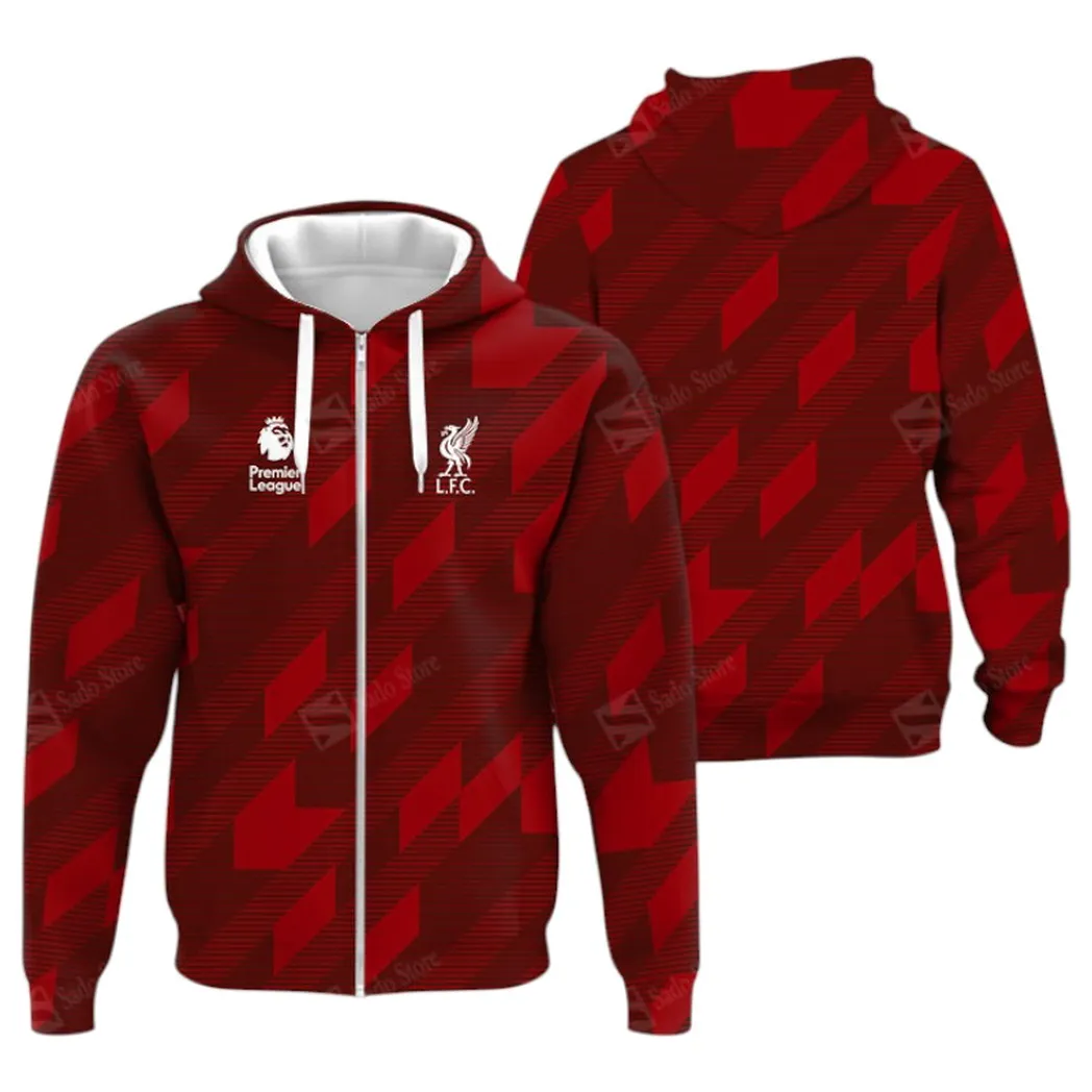 Liverpool Hoodie Zip Premier League Champions 2025 Unisex Hoodie EPL40050825667