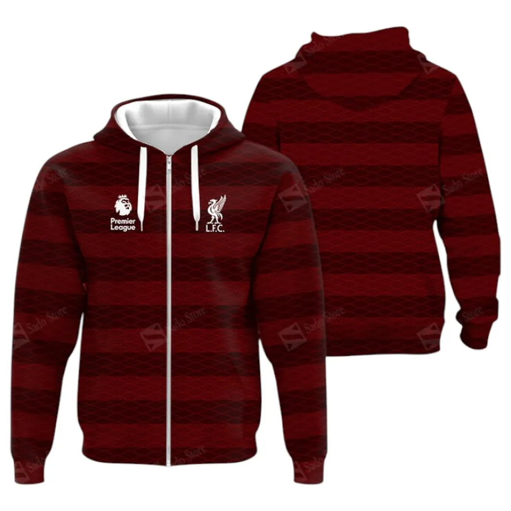 Liverpool Hoodie Zip Premier League Champions 2025 Unisex Hoodie EPL40050825670