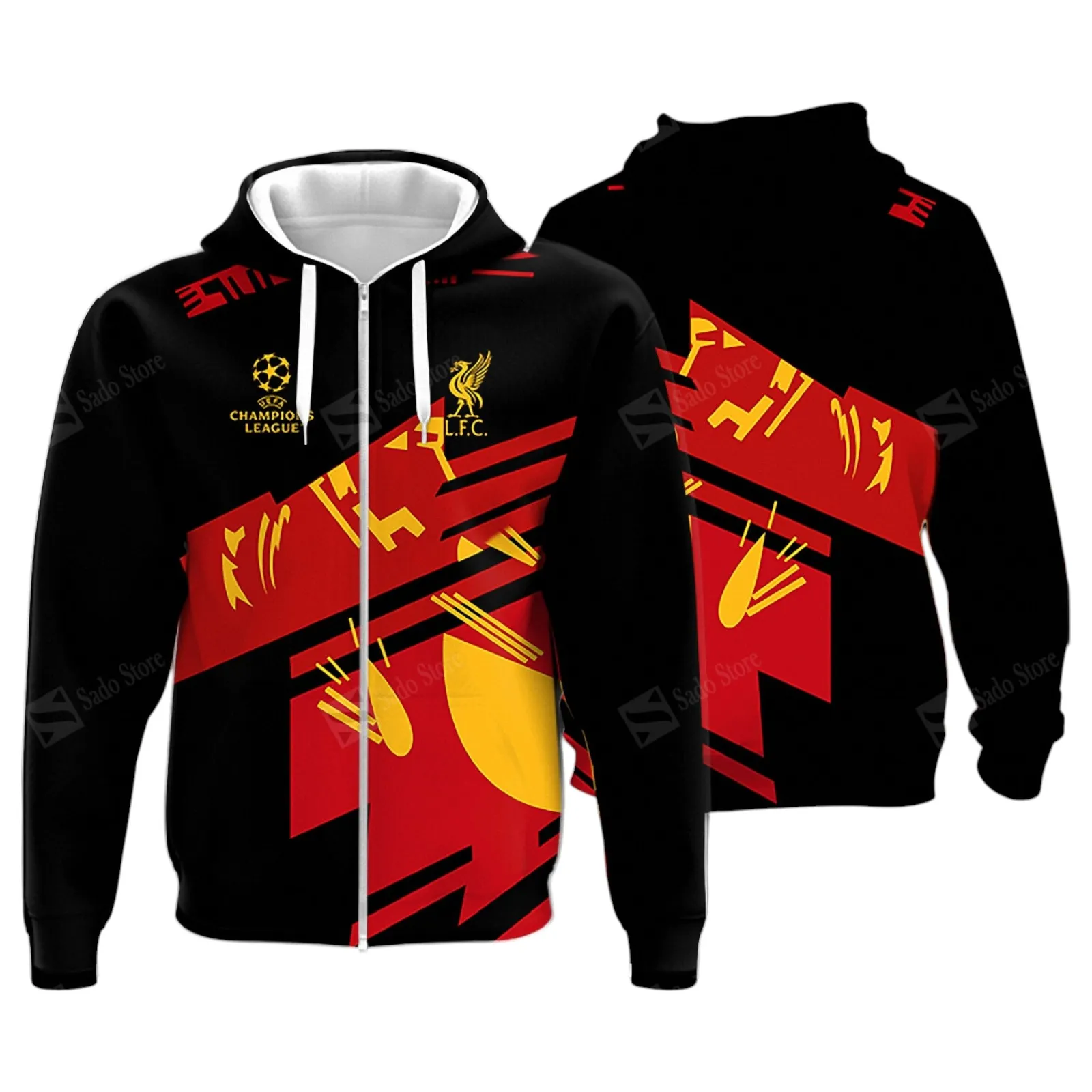 Liverpool Hoodie Zip Premier League Champions 2025 Unisex Hoodie EPL40050825673