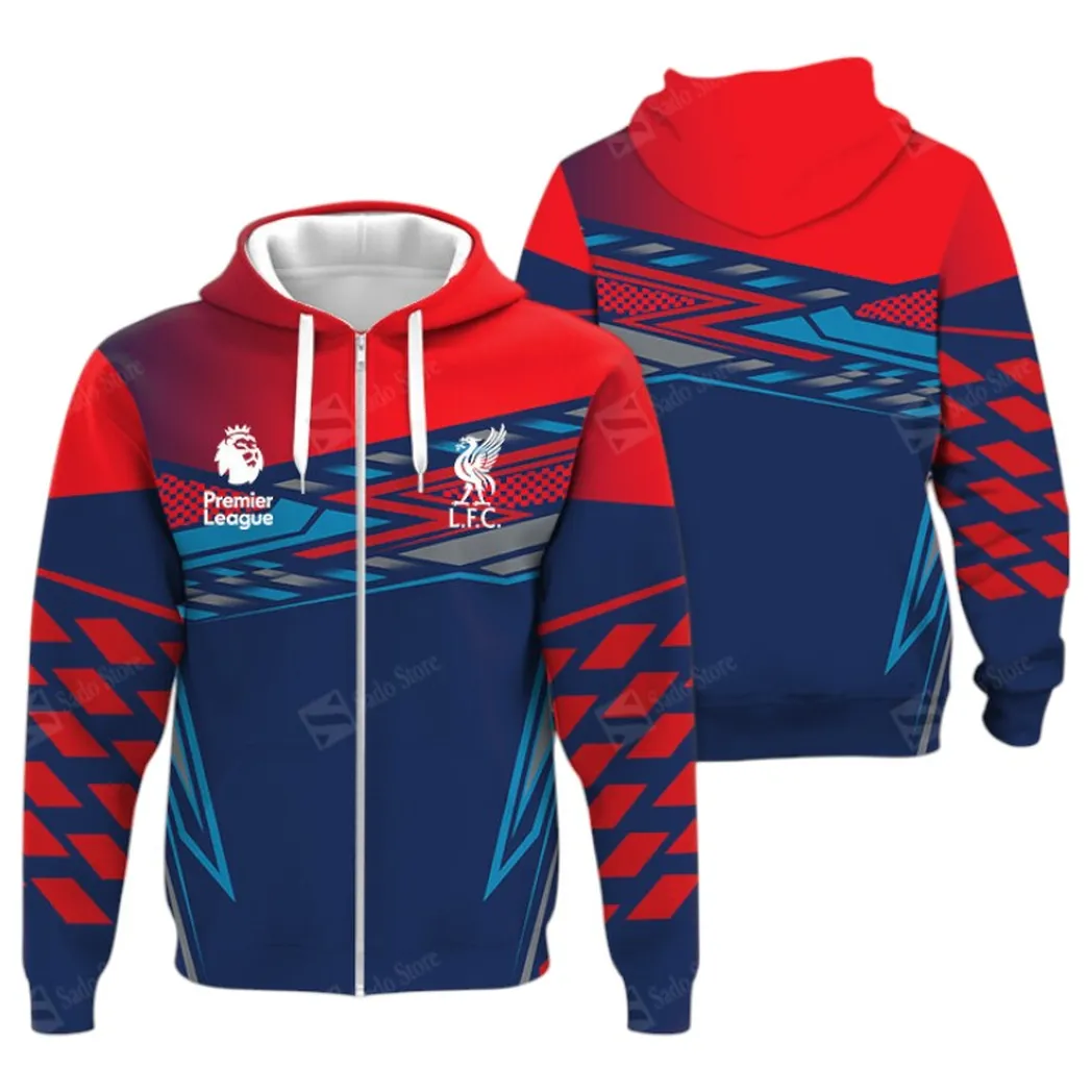 Liverpool Hoodie Zip Premier League Champions 2025 Unisex Hoodie EPL40050825675