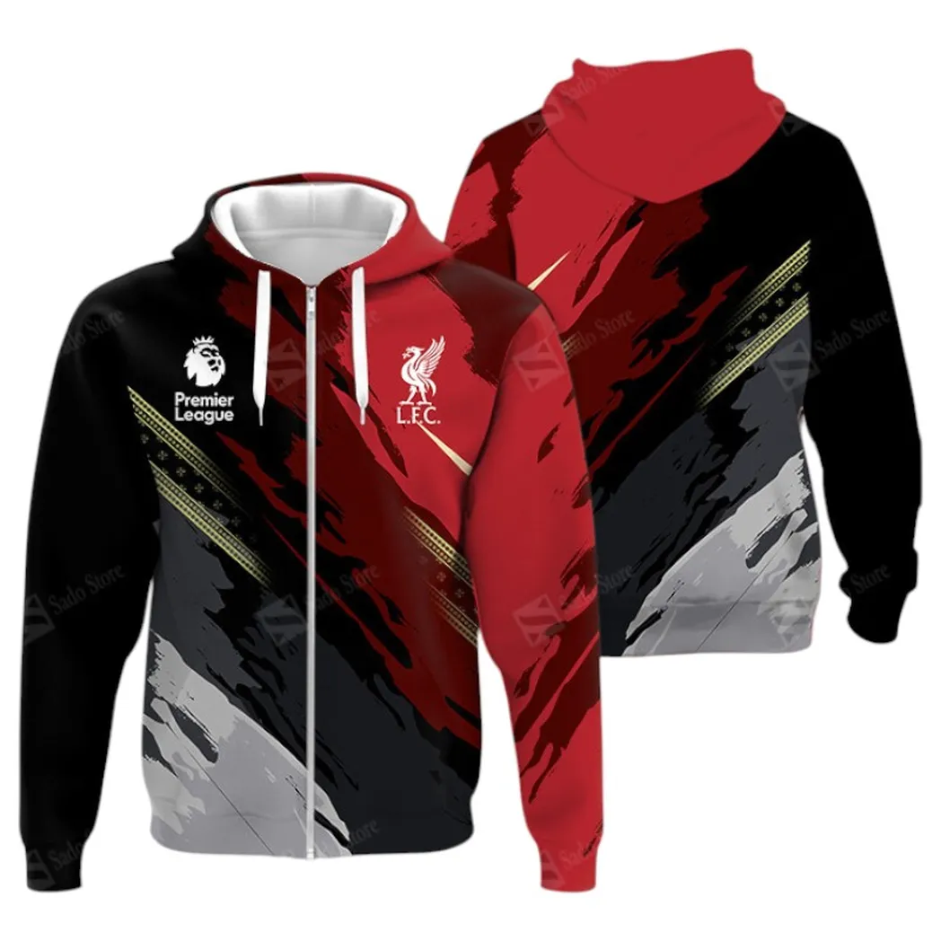 Liverpool Hoodie Zip Premier League Champions 2025 Unisex Hoodie EPL40050825684