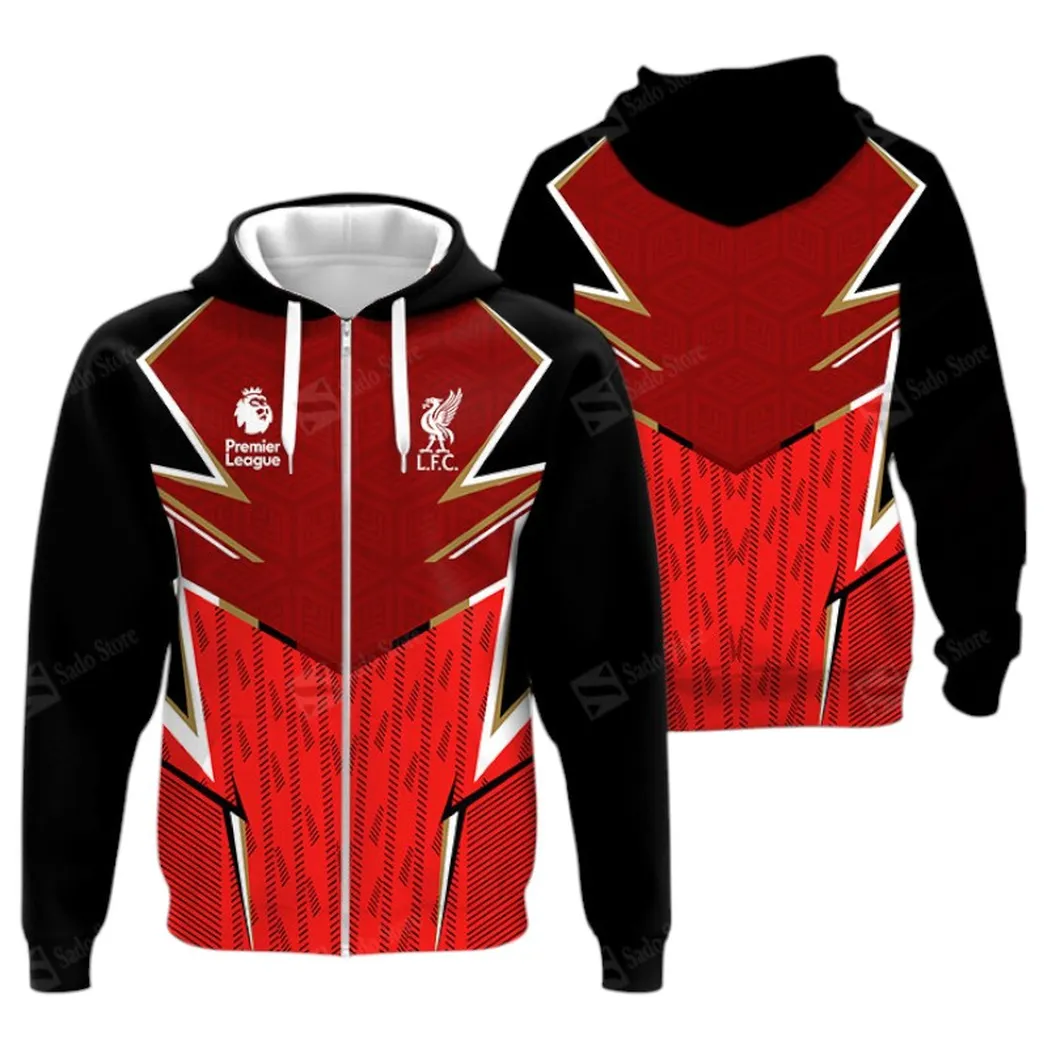 Liverpool Hoodie Zip Premier League Champions 2025 Unisex Hoodie EPL40050825685