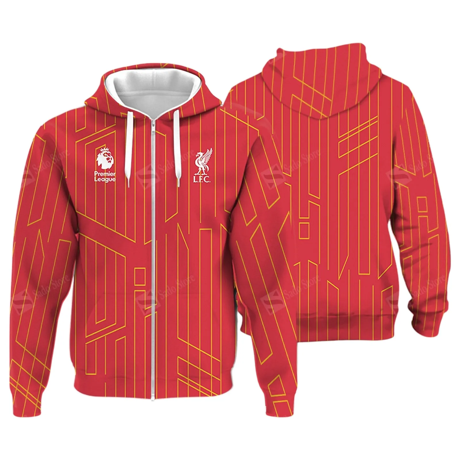 Liverpool Hoodie Zip Premier League Champions 2025 Unisex Hoodie EPL40050825693