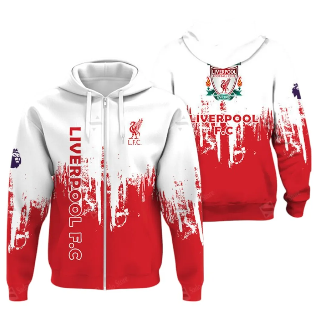 Liverpool Hoodie Zip Premier League Champions 2025 Unisex Hoodie EPL40050825706