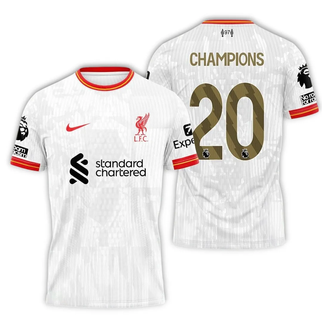 Liverpool T-Shirt Premier League Champions 2025 Unisex Shirts EPL38050525164