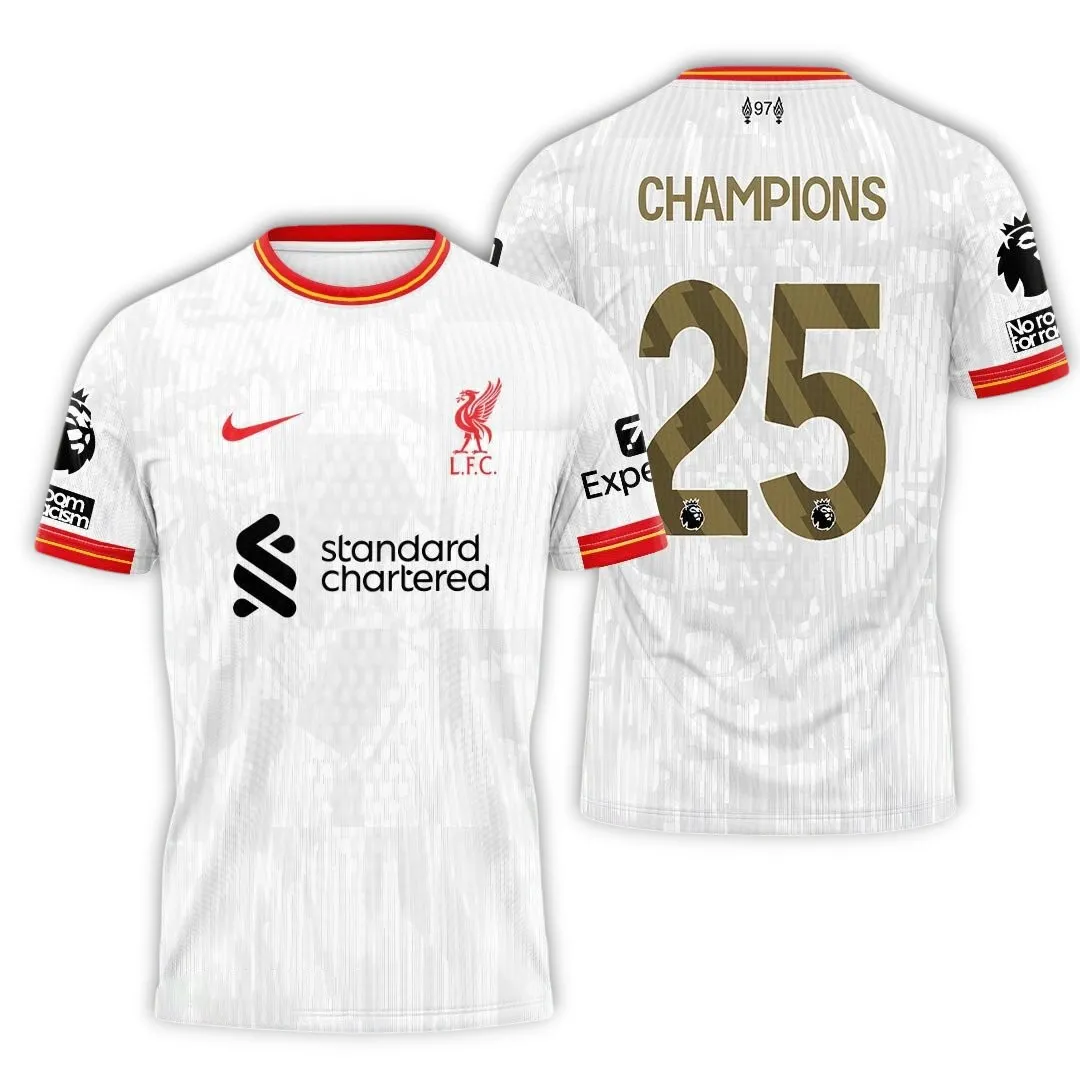 Liverpool T-Shirt Premier League Champions 2025 Unisex Shirts EPL38050525165