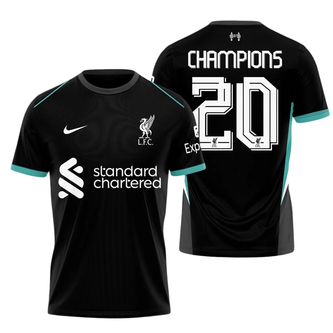 Liverpool T-Shirt Premier League Champions 2025 Unisex Shirts EPL38050525205