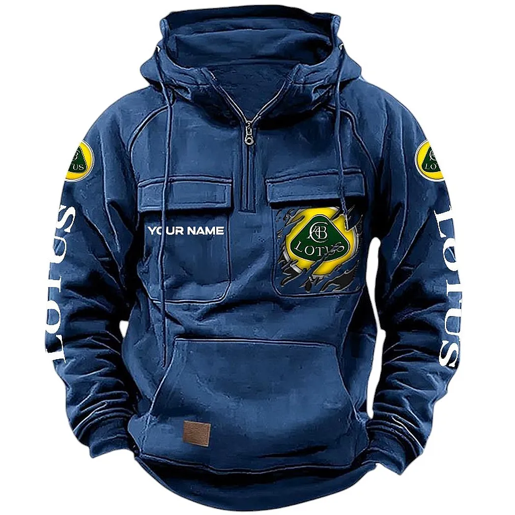 Lotus Cars Hoodie Tactical Quarter Zip, Gift For Lotus Cars Lovers CAR164022425184 - Dark Blue