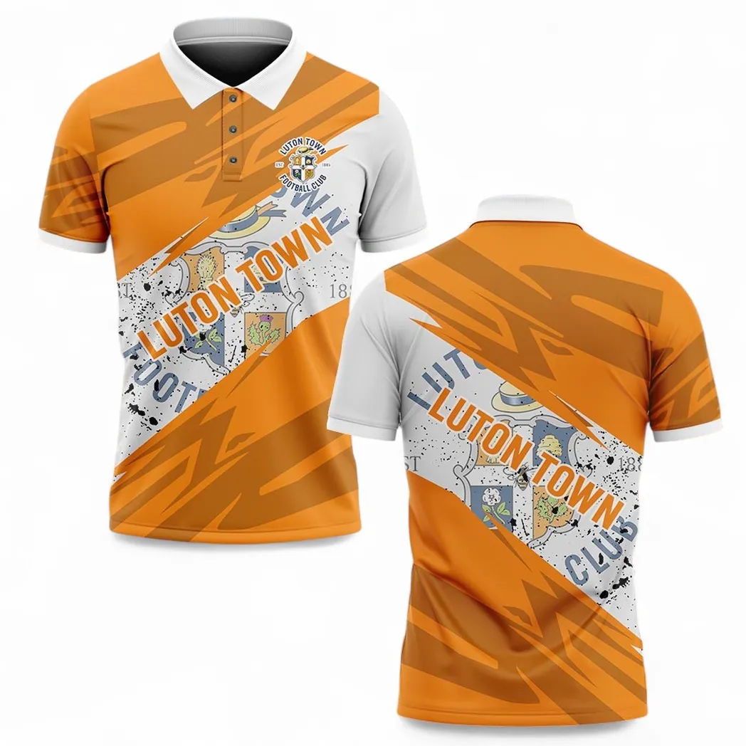 Luton Town Polo Shirt, All Over Print Polo Shirt Luton Town EPL2104232527