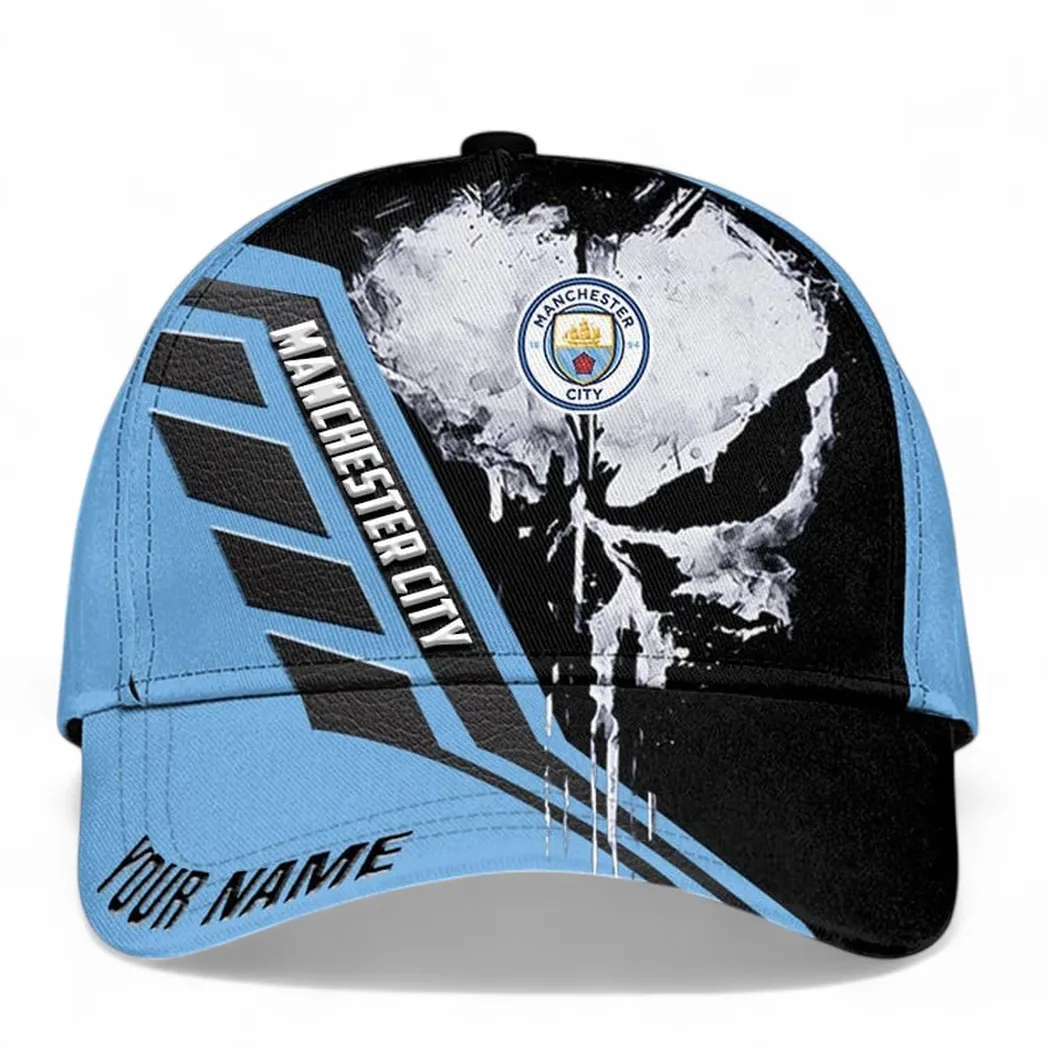 Manchester City Baseball Cap, All Over Print Cap Manchester City EPL1404222508
