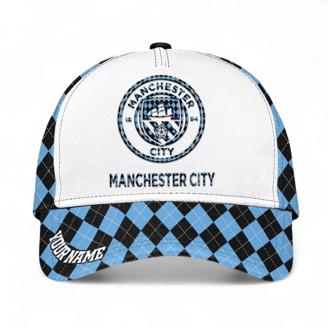 Manchester City Baseball Cap, All Over Print Cap Manchester City EPL1504222508