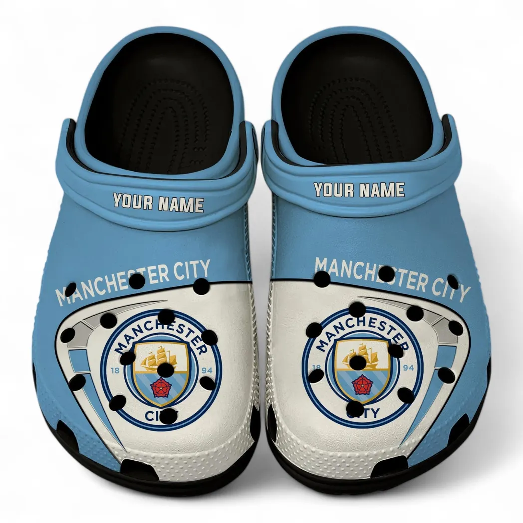 Manchester City Crocs, All Over Print Crocs Manchester City EPL1904232506