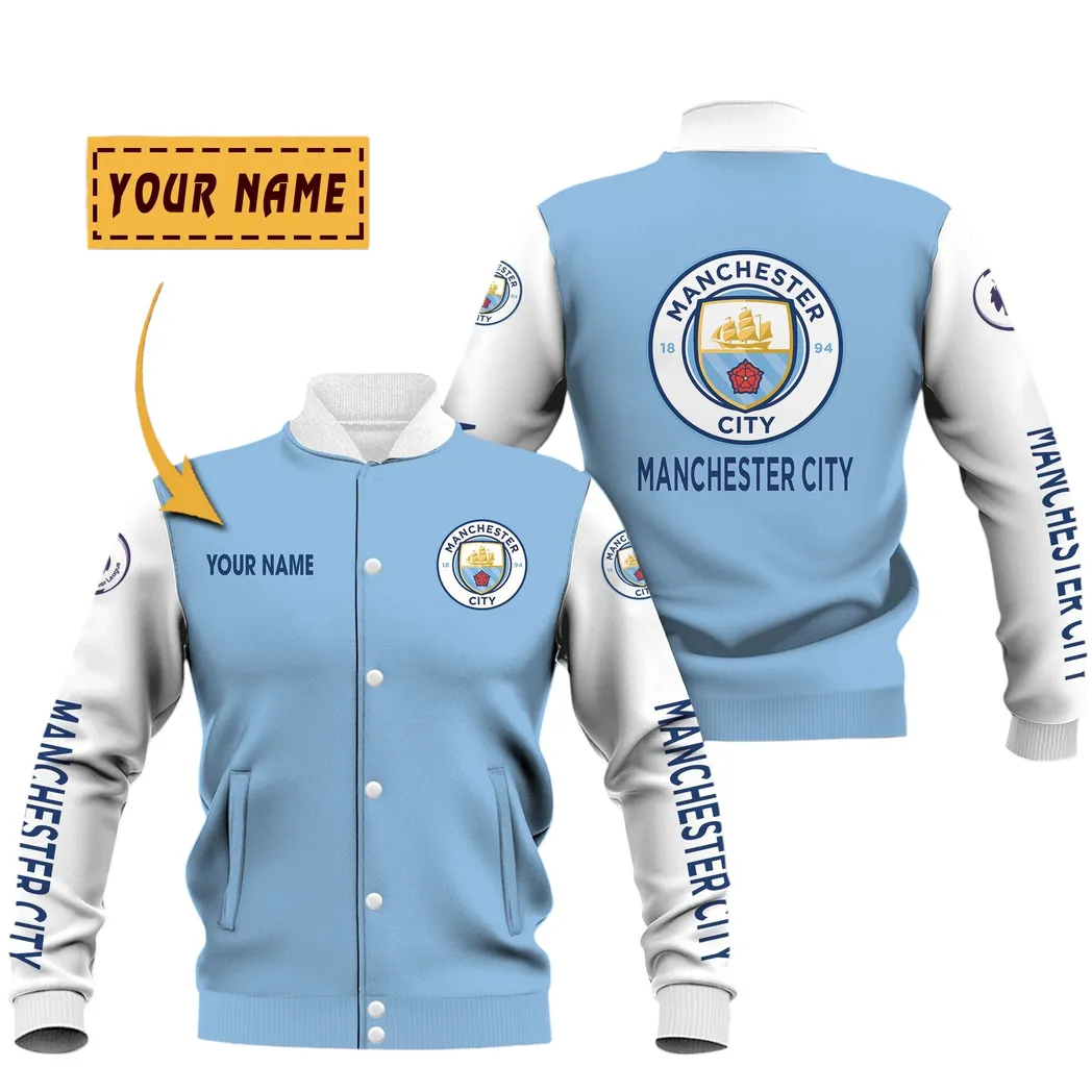 Manchester City EPL Baseball Jacket SPO1620011, Gift For Fan Manchester City