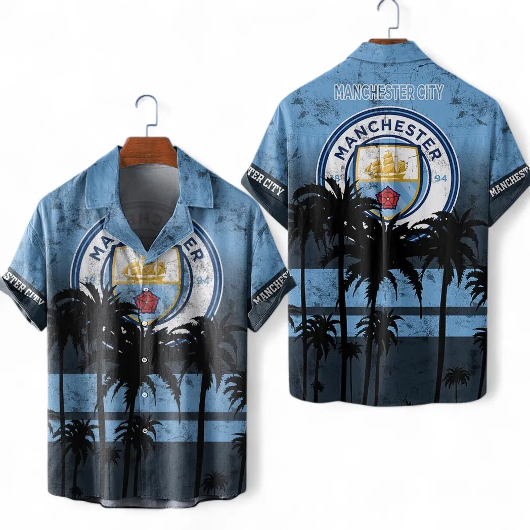Manchester City Hawaiian Shirt For Men, All Over Print Hawaiian Shirt Manchester City EPL1004222509
