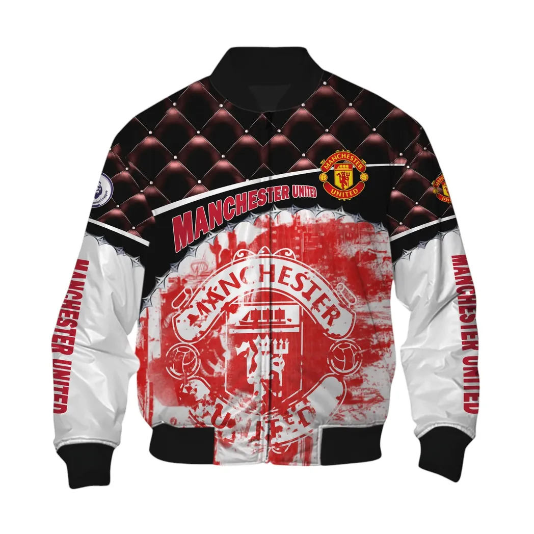 Manchester United EPL Bomber Jacket SPO1319008-6, Gift For Fan Manchester United-Bomber Jacket