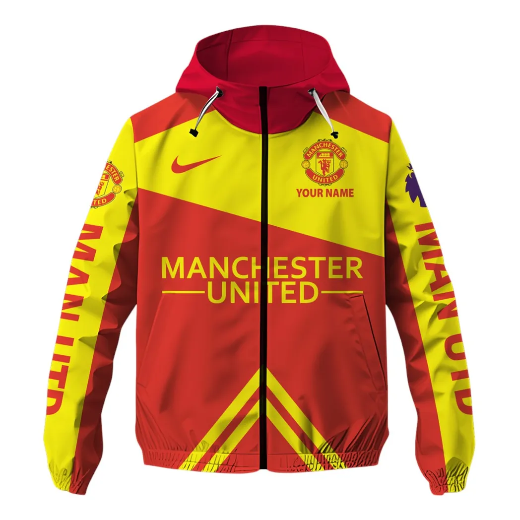Manchester United EPL Windbreaker Jacket SPO1219014, Gift For Fan Manchester United