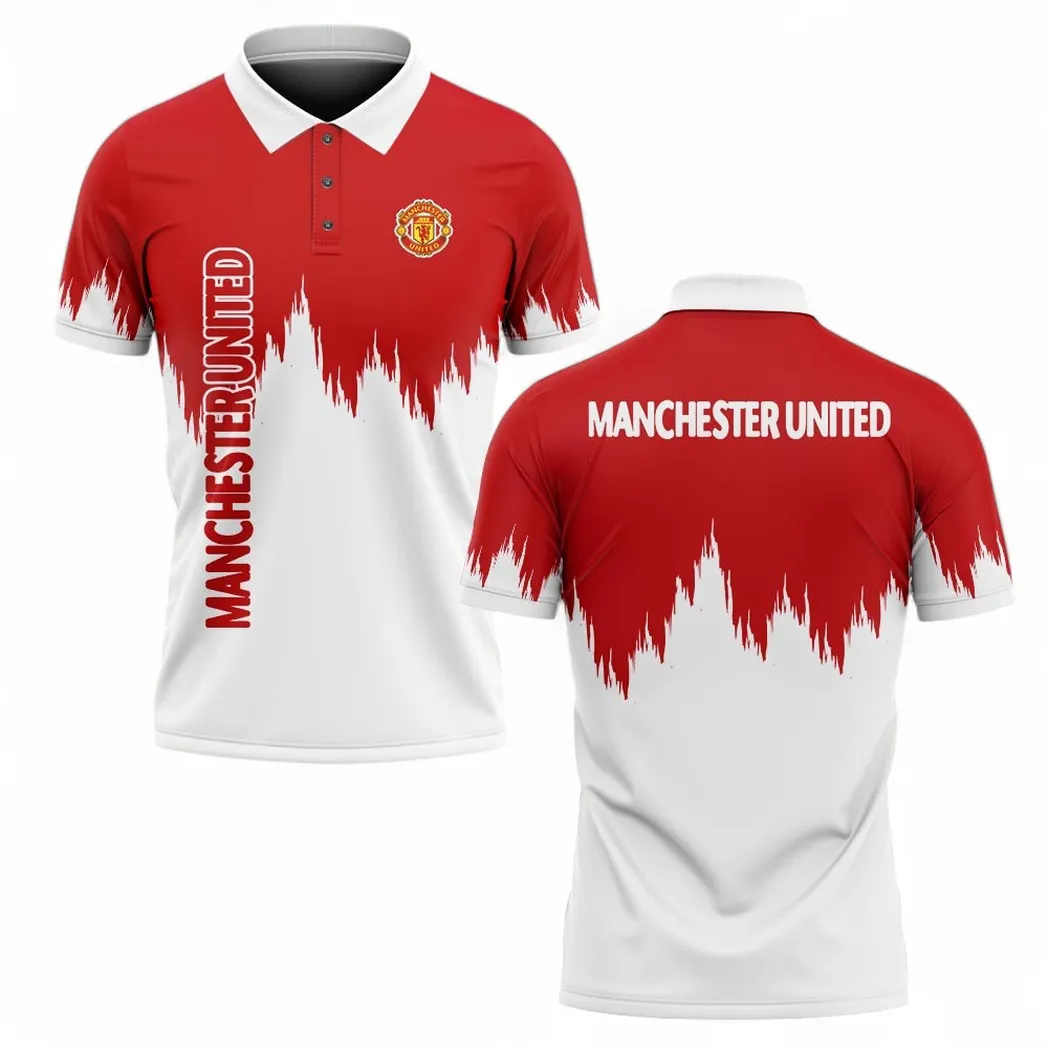 Manchester Utd Polo Shirt, All Over Print Polo Shirt Manchester Utd EPL2004232503