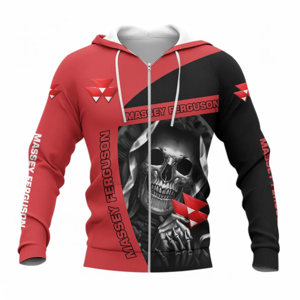 Massey Ferguson Zipper Hoodie, Gift For Massey Ferguson Lovers, Gift For Him, Husband, Boyfriend CAR6702212578