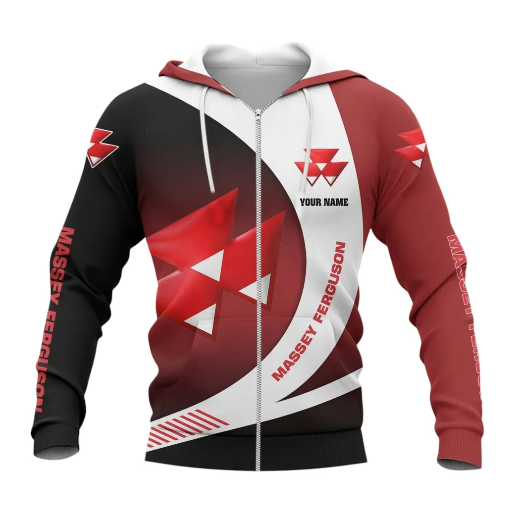 Massey Ferguson Zipper Hoodie, Gift For Massey Ferguson Lovers, Gift For Him, Husband, Boyfriend CAR7402222541