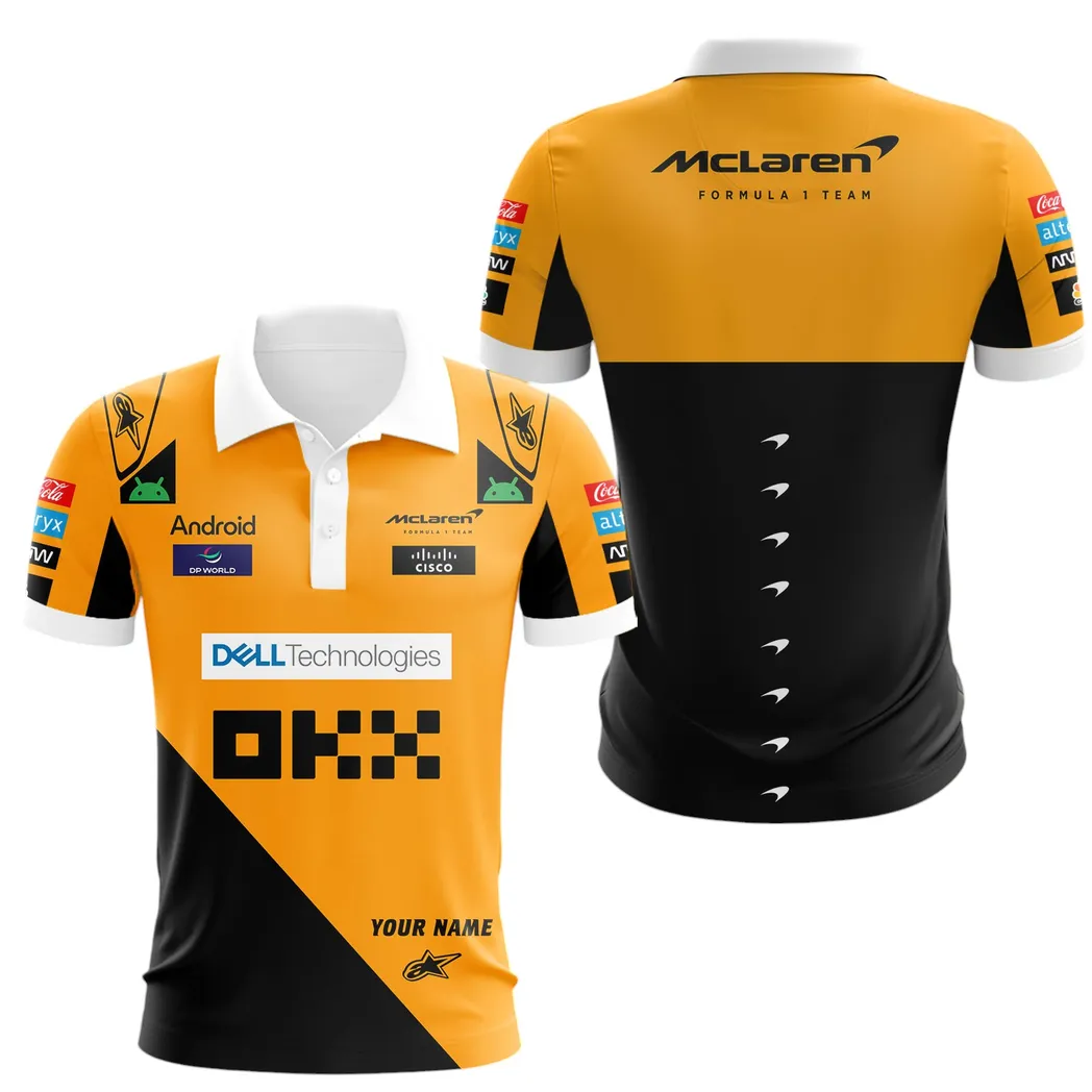 McLaren Polo Shirt, All Over Print Polo Shirt McLaren CAR41304142505