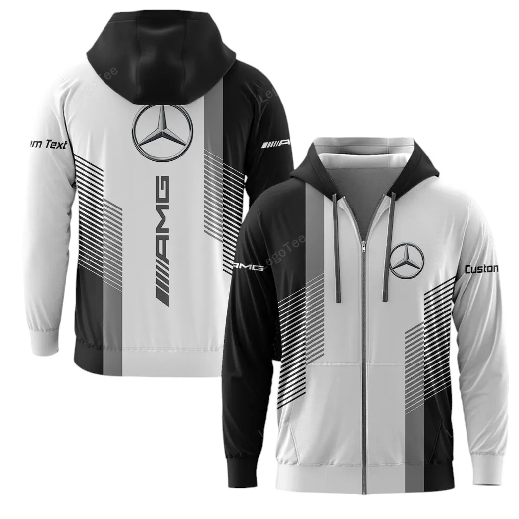 Mercedes AMG Zipper Hoodie, Gift For Mercedes AMG Lovers, Gift For Him, Husband, Boyfriend CAR10703122503