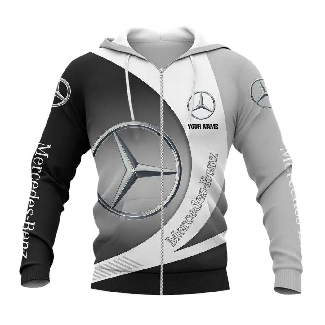 Mercedes Benz Zipper Hoodie, Gift For Mercedes Benz Lovers, Gift For Him, Husband, Boyfriend CAR7402222545