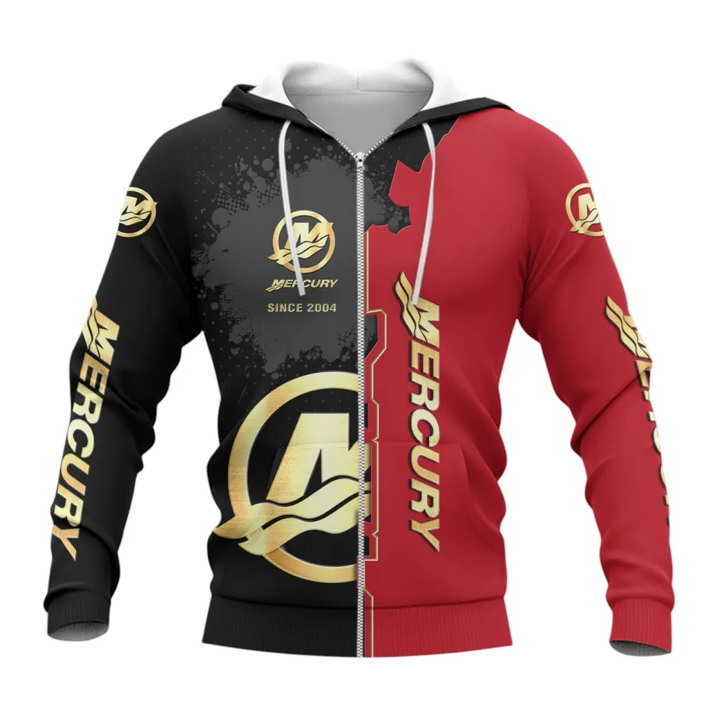 Mercury Marine Zipper Hoodie, Gift For Mercury Marine Lovers, Gift For Him, Husband, Boyfriend CAR44021725061-3