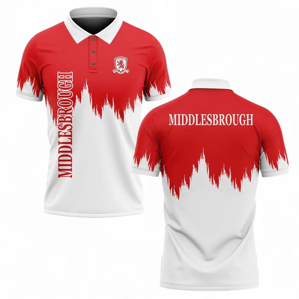 Middlesbrough Polo Shirt, All Over Print Polo Shirt Middlesbrough EPL2004232518