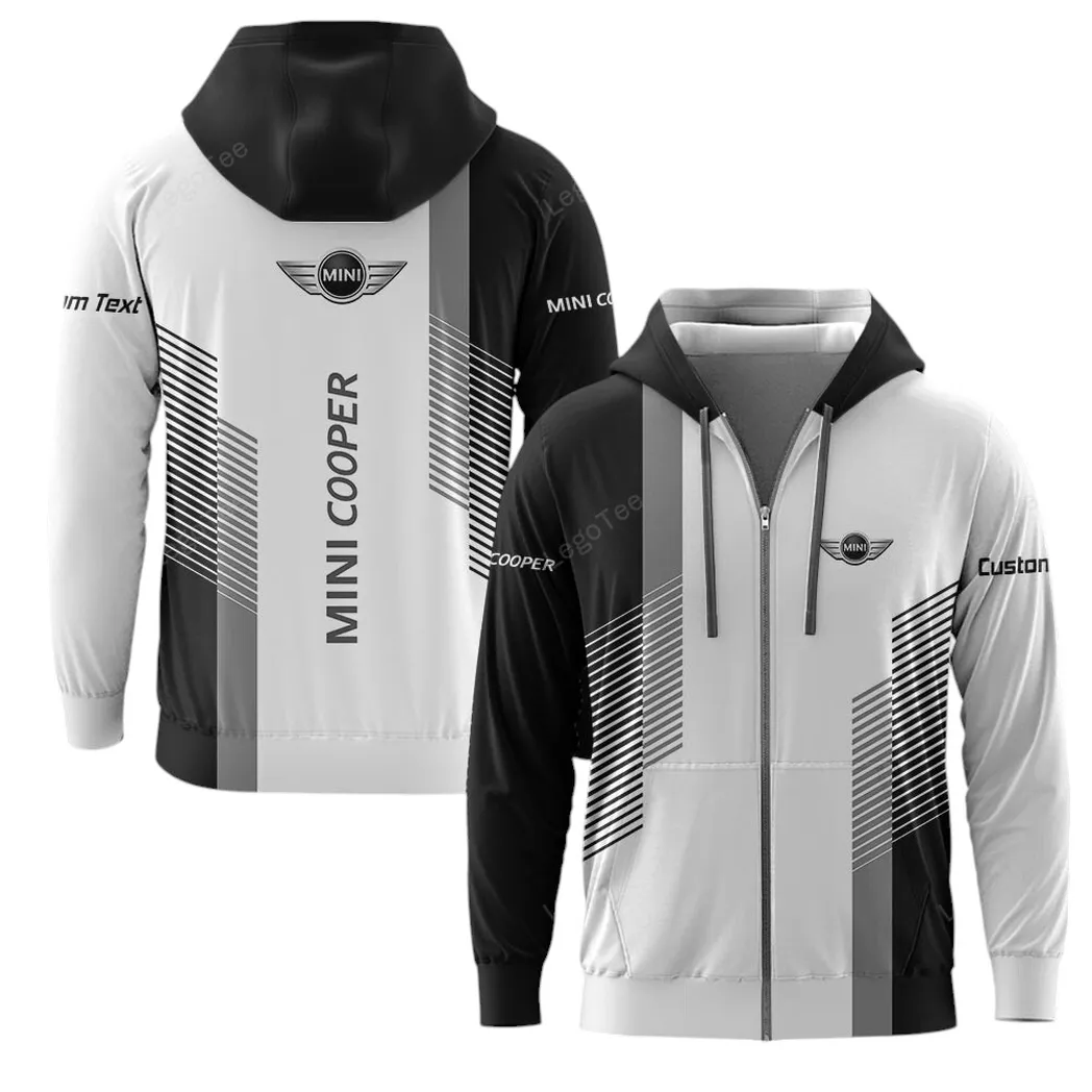 Mini Cooper Zipper Hoodie, Gift For Mini Cooper Lovers, Gift For Him, Husband, Boyfriend CAR10703122552