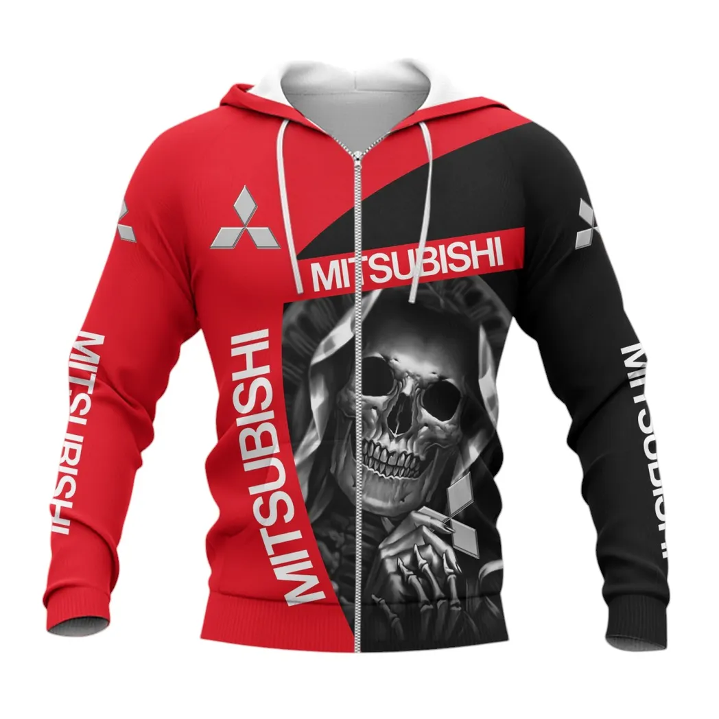 Mitsubishi Zipper Hoodie, Gift For Mitsubishi Lovers, Gift For Him, Husband, Boyfriend CAR6702212508